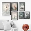 one piece Wall Art Fashion girl abstract painting Abstract rabbit hd Printed kids Wall Art Prints Poster rabbit boy and girl bedro318R