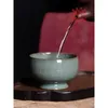 TeAware Setleri Longquan Celadon Song Yun Master Cup Tek Saf El Yapımı Seramik El Presleme Tea Shi Zhenqiang Ge fırın C