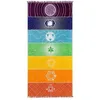 Rainbow Beach Handduk 100% Bomull Högkvalitativ Tapestry Yoga Mat Färgglada mönster Hela 75 150 CM313T