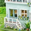 MINI ASSETMIST MODEL Zestaw architektury Villa ręcznie robione 3D Puzzle DIY DOUK DOBY DOM KREATYWNY Pokój Dekoracja sypialni z meblem 240304