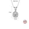 Neue Moissanit Anhänger Halskette S925 Silber 3A Zirkon Box Kette Halskette Europäischen Mode Frauen Charm Kragen Kette Hochzeit Party Schmuck Valentinstag Geschenk SPC