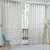 Cortina de partición de hoja de vid Floral, cortinas modernas de poliéster para sala de estar, balcón, ventana transparente para dormitorio, 261v