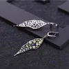 Gems Beauty Natural Amethyst Leaves Eardrop 925 Sterling Silver Peridot Earrings Design Fine Jewelry Anniversary Gifter for Women 240311