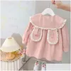 Giacche Ragazze Primavera 2024 Fiori Puro e confortevole Bella Top Girl Baby Moda per bambini Stile coreano Cappotto carino Consegna goccia Kid Otnh8