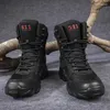 Sapatos de fitness bege grande size48 botas militares e táticas para o treinamento do homem alta qualidade combate bot infantaria askeri exército à prova dwaterproof água