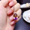 Stud Earrings Luxury Fashion Oval Stone Dangle For Women Colorful Amethyst Earring Charm Jewelry Party Girl Gift