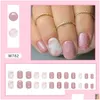 Faux ongles courts ronds de mode paillettes tranches fleurs ongles conseils léopard français faux pour bricolage livraison goutte santé beauté art salon otpct