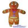 Maskot Kostümleri Gingerbread Man Gingersnap Lebkuchen Gibbery Maskot Kostüm Yetişkin Karakter Pedagojik Sergi Ürün Lansmanı ZX318