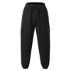 Pantalon homme mode longue solide taille élastique pantalon avec poches Sport décontracté pour homme extérieur streetwear Ropa Hombre