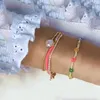 チャームブレスレットboho bileklik armband天然母淡水バロックパールブレスレットジュエリーパルスマイジャーバングル