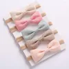 Hair Accessories 24Pcs/Lot 3.5Inch Polka Dot Fabric Bows With Skinny Nylon Baby Headband Bow Women Hairpin Accessorie