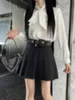 Faldas Marca de diseñador 24SS Primavera / Verano Nuevo producto Bolso de cintura triangular Cien media falda plisada 89XW