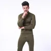 Winter Men Thermal Underwear Outdoor Square Shake Fleece Shirt Pants Suit Sports Cycling Tactical Combat Training Keep Warm Sets 240304