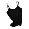 Camisoles & Tanks Chic Camisole Tops Adjustable Straps Thin Padded Bra Slim Fit Tank Stretchy Vest Daily Wear