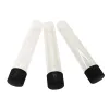Embalagem de tubos de vidro por atacado 115 * 20mm com tampa preta de parafuso tampas de plástico tubos de 30g podem etiquetas personalizadas LL