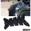 Motorcycle Stickers Carbon Fiber 3D Tank Pad Antiscratch Tankpad Oil Gas Protector Sticker For Honda Kawasaki Yamaha Suzuki7129368 Dro Otxxe