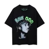 T-shirt da uomo Y2K Camicia da uomo Harajuku Hip Hop In We Trust Stampa grafica Girocollo in cotone Maglietta oversize Gotica Manica corta Top