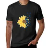 Canotte da uomo Girasole con farfalle blu e cuori dorati T-shirt Anime Moda coreana Felpe da uomo Vintage T