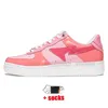 Color Camo Combo Pink BapeShoes Women Mens Designer Casual Shoes White Grey Black Panda Patent Leather Platform Low Top Quality Sneakers Camouflage Trainers 36-47