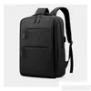 Laptop Casos Mochila Homens Negócios À Prova D 'Água 15.6 Saco Luxo Usb Trabalho Viagem Moda Mtifunction Escola Drop Delivery Computadores Nettwo Ot6Iy