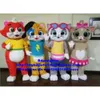 Mascot Costumes Cat Lampo Cats Mascot Costume Adult Cartoon Postacie strój Suit American Jubilee Commercial Strip Drive CX4050