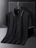 Plus Size 8xl 7xl Mens Polo Shirts Summer Ice Silk Shortsleeved Tee Breathable Cool Quickdry Nylon Polos Golf T Male 240226