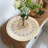 Pillow 2024 Bohemian Woven Cotton Place Mat Nordic Fabric Tassel Heat Insulation Pad Decor Placemat