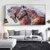 SELFLESSLY Animal Art Two Running Horses Canvas Painting Wall Art Pictures For Living Room Modern Abstract Art Prints Posters332k