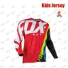 Kinderen Off Road Racing Downhill Jersey Fiets Jersey Camiseta Motorfiets Motocross T-Shirt BAT FOX MTB Enduro Kinder Jersey