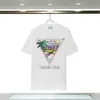 Fashion T-shirt Men Femmes Designers T-shirts Tees Vêtements Tops Man S Casual Coffre Shirt Luxury Clothing Street Shorts Corloge Casablanc Tshirts 38