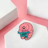 Broches Hanreshe Tardigrade Stoere Emaille Broche Pin Biologie Bacteriën Microbe Revers Rugzak Hoed Badge Sieraden Voor Bioloog Studenten