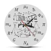 Science Art Physics Elements and Symbols Wall Clock Math Equations Wall Decor Silent Clock Laboratory Sign Physicist Gift271w