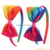 Pannband handgjorda colorf bowknots 1 cm bredd hårband för flickor barn fest klubb huvudbonad mode tillbehör droppleverans juvelr dhea
