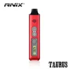 Caneta vaporizadora de ervas secas ANIX TAURUS original, tela LCD de 1300mAh, controle de temperatura, caneta vape de ervas, kits micro USB