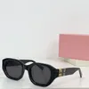 Designer retro óculos de sol policarbonato metal oval mu55 óculos de sol de luxo masculino e feminino luz polarizada anti reflexivo