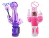 ORISSI Bunny Triple plaisir lapin vibrateur G Spot Clitoris stimulateur Plug Anal Rotation gode vibrateur Sex Toys pour femme X03206550685