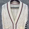 Vinatge 2024, черные/белые вязаные женские кардиганы с длинными рукавами, дизайнерские элитные женские свитера 31112