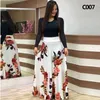 Casual Dresses Spring & Autumn Women's Long Sleeved O-Neck Flower Fashion Dress 3D Printing Maxi Vestidos Femininos Sexy Clothing