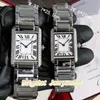 Lüks altın saat tankı kadın ve erkek tasarımcısı Pantthere Watches Diamond Watch Kadın İsviçre Kuvars Hareketi Moda Yüksek Kaliteli Kol saati