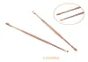 Nieuwe Dubbele Hoofd Rose Gold Dab Dabber Kleur 126 MM 120 MM Spiraal Earpick Cleaning Tools Wax dabber gereedschap Voor Roken Vape Kruiden ECi8695318