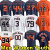 2024 City Connect Baseball Jerseys Astros Yordan Alvarez Jeremy Pena Astros Jose Altuve Mauricio Dubon Alex Bregman Jose Abreu Kyle Tucker Nolan Ryan Jersey Custom