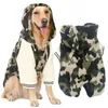Orta büyük büyük s Golden Retriever için kış köpek giysileri sıcak ceket kalınlaştırılmış kamuflaj kaplama evcil hayvan giyim y2009173122