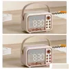 Computer Speakers S Ers Hifi Wireless Portable Retro Compatible Er Alarm Clock Aux Stereo Usb Loud Home Decor Aesthetic Gift 231206 Dr Ot9Bk