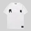2023 New luxur ricamo maglietta moda personalizzata uomini e donne Design T-shirt magliette femminili di alta qualità in bianco e nero100% cott