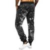 Pantalons pour hommes Pantalons pour hommes Harem Hip Hop Tendance Mode Respirant Coloré Imprimer Sports Cravate Pieds À Lacets Bas Avec Poches