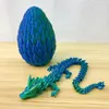 ثلاثية الأبعاد المطبوعة Dragon Egg Toys Gemstones Crystal Dragons 30 سم الحلي المصنوعة يدويًا هدايا Dragon Eggs Game Thects Decorations Contract Trendy Toy