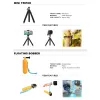 Kit di accessori per fotocamere per fotocamere per GoPro Hero 7 6 5 4 3 sessione set per Xiaomi Yi 4K SJCAM SJ7 Eken H9R Sports Cam