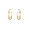 Haute édition Hoop Huggie Screw Stud Love Boucles d'oreilles pour femmes dames filles cadeau bijoux 316L titane acier bijoux de créateur Surfa256B