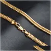 Łańcuchy hurtowe- jexxi Wysokiej jakości naszyjnik złota łańcuch łańcuchowa biżuteria mody gęsta dla kobiet i mężczyzn upuszcza biżuteria dostarczająca dht2s