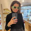 패션 럭셔리 선글라스 디자이너 여성 남성 안경 여성 고급 안경 프레임 레트로 메탈 선글라스 6990